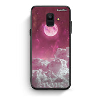 Thumbnail for samsung A6 Pink Moon Θήκη από τη Smartfits με σχέδιο στο πίσω μέρος και μαύρο περίβλημα | Smartphone case with colorful back and black bezels by Smartfits