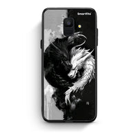 Thumbnail for samsung A6 Yin Yang Θήκη από τη Smartfits με σχέδιο στο πίσω μέρος και μαύρο περίβλημα | Smartphone case with colorful back and black bezels by Smartfits