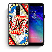 Thumbnail for Θήκη Samsung A6+ 2018 Card Love από τη Smartfits με σχέδιο στο πίσω μέρος και μαύρο περίβλημα | Samsung A6+ 2018 Card Love case with colorful back and black bezels