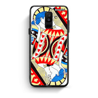 Thumbnail for samsung A6 Plus Card Love θήκη από τη Smartfits με σχέδιο στο πίσω μέρος και μαύρο περίβλημα | Smartphone case with colorful back and black bezels by Smartfits