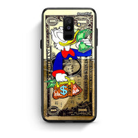 Thumbnail for samsung A6 Plus Duck Money Θήκη από τη Smartfits με σχέδιο στο πίσω μέρος και μαύρο περίβλημα | Smartphone case with colorful back and black bezels by Smartfits