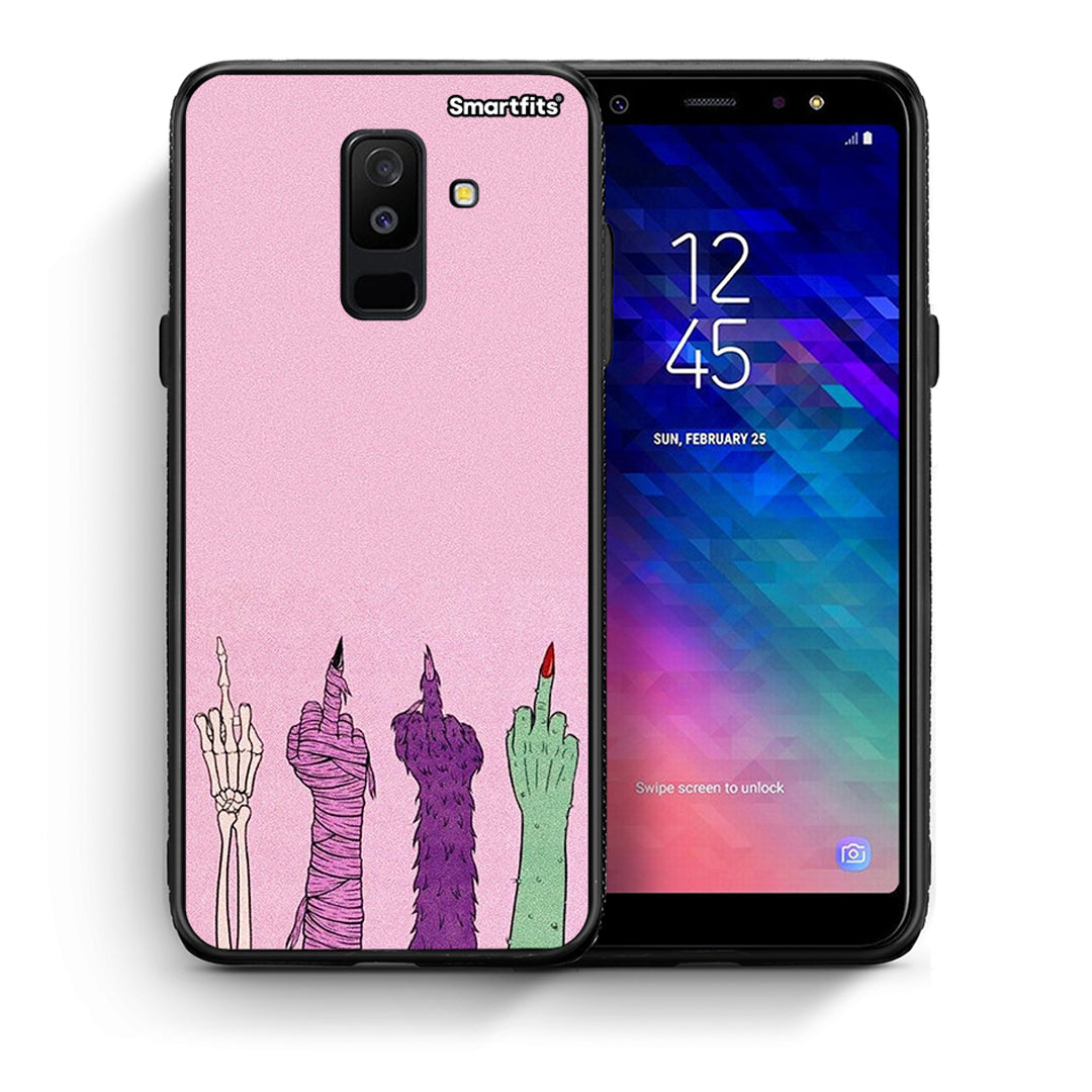 Θήκη Samsung A6+ 2018 Halloween Be A Lady από τη Smartfits με σχέδιο στο πίσω μέρος και μαύρο περίβλημα | Samsung A6+ 2018 Halloween Be A Lady case with colorful back and black bezels