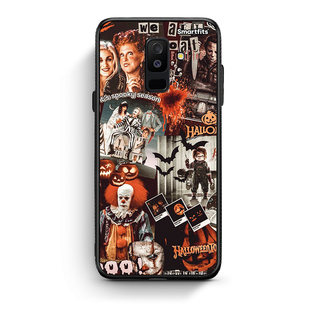 samsung A6 Plus Halloween Spooky Season Θήκη από τη Smartfits με σχέδιο στο πίσω μέρος και μαύρο περίβλημα | Smartphone case with colorful back and black bezels by Smartfits