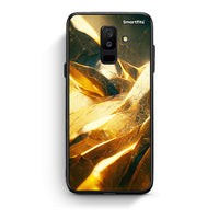 Thumbnail for samsung A6 Plus Real Gold θήκη από τη Smartfits με σχέδιο στο πίσω μέρος και μαύρο περίβλημα | Smartphone case with colorful back and black bezels by Smartfits