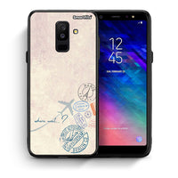 Thumbnail for Θήκη Samsung A6+ 2018 Where Next από τη Smartfits με σχέδιο στο πίσω μέρος και μαύρο περίβλημα | Samsung A6+ 2018 Where Next case with colorful back and black bezels