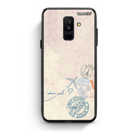 Thumbnail for samsung A6 Plus Where Next Θήκη από τη Smartfits με σχέδιο στο πίσω μέρος και μαύρο περίβλημα | Smartphone case with colorful back and black bezels by Smartfits