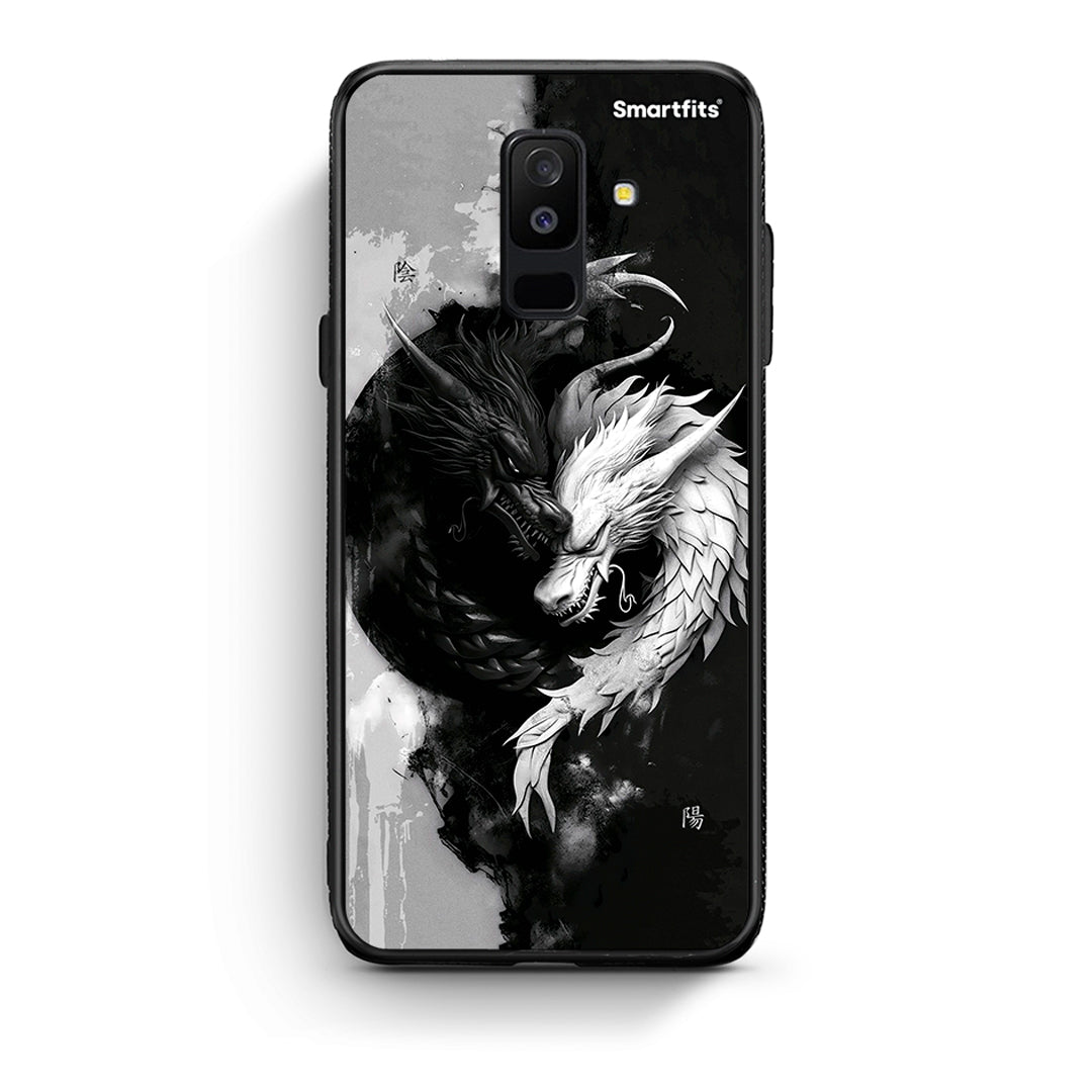 samsung A6 Plus Yin Yang Θήκη από τη Smartfits με σχέδιο στο πίσω μέρος και μαύρο περίβλημα | Smartphone case with colorful back and black bezels by Smartfits