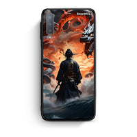 Thumbnail for samsung A7 Dragons Fight θήκη από τη Smartfits με σχέδιο στο πίσω μέρος και μαύρο περίβλημα | Smartphone case with colorful back and black bezels by Smartfits