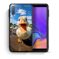 Thumbnail for Θήκη Samsung A7 2018 Duck Face από τη Smartfits με σχέδιο στο πίσω μέρος και μαύρο περίβλημα | Samsung A7 2018 Duck Face case with colorful back and black bezels