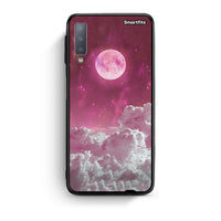 Thumbnail for samsung A7 Pink Moon Θήκη από τη Smartfits με σχέδιο στο πίσω μέρος και μαύρο περίβλημα | Smartphone case with colorful back and black bezels by Smartfits