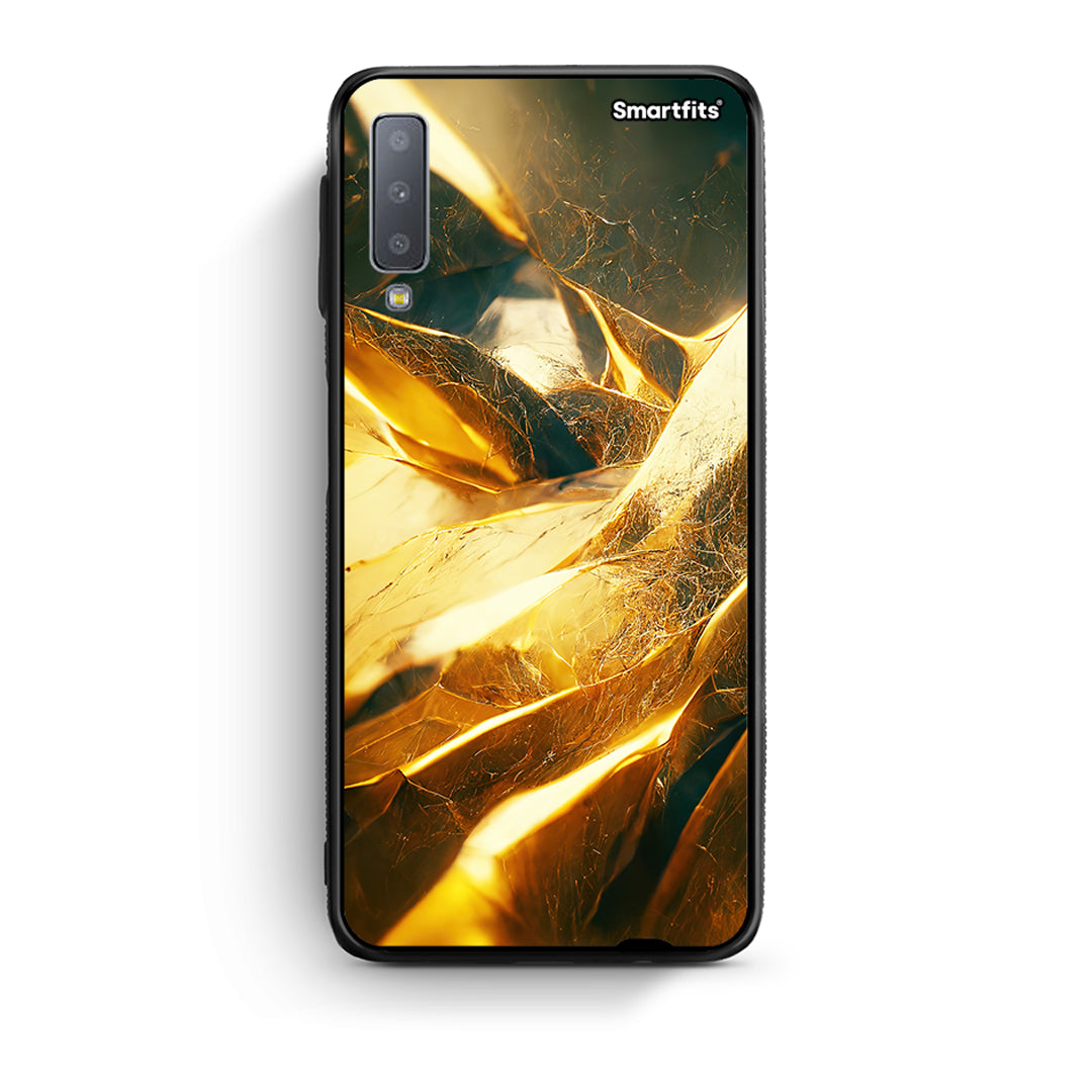 samsung A7 Real Gold θήκη από τη Smartfits με σχέδιο στο πίσω μέρος και μαύρο περίβλημα | Smartphone case with colorful back and black bezels by Smartfits