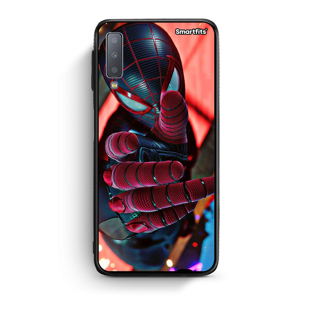 samsung A7 Spider Hand Θήκη από τη Smartfits με σχέδιο στο πίσω μέρος και μαύρο περίβλημα | Smartphone case with colorful back and black bezels by Smartfits
