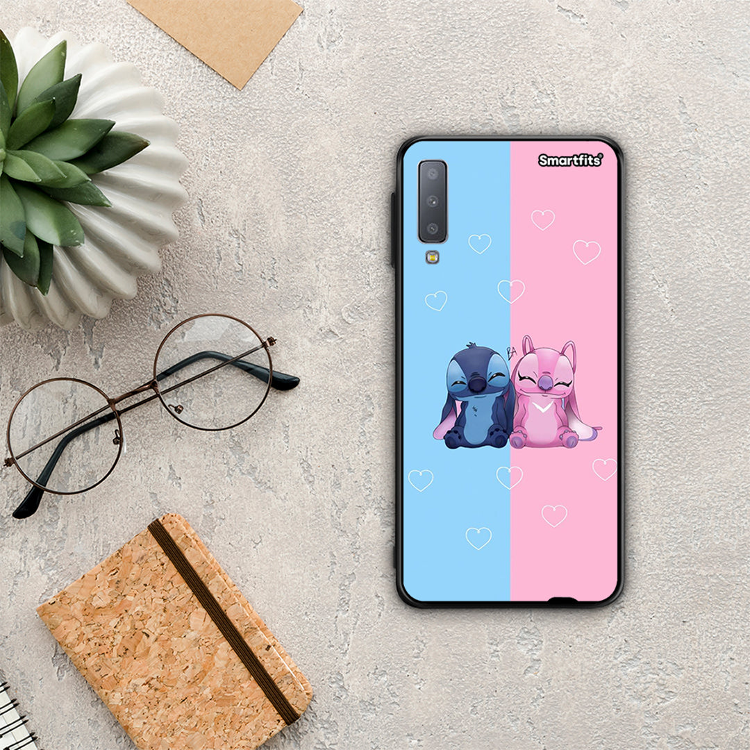 Stitch and Angel - Samsung Galaxy A7 2018 case