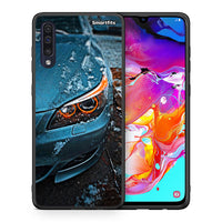 Thumbnail for Θήκη Samsung A70 Bmw E60 από τη Smartfits με σχέδιο στο πίσω μέρος και μαύρο περίβλημα | Samsung A70 Bmw E60 case with colorful back and black bezels
