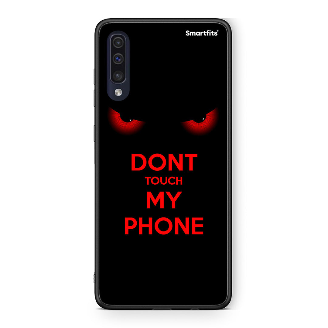 Samsung A70 Touch My Phone Θήκη από τη Smartfits με σχέδιο στο πίσω μέρος και μαύρο περίβλημα | Smartphone case with colorful back and black bezels by Smartfits
