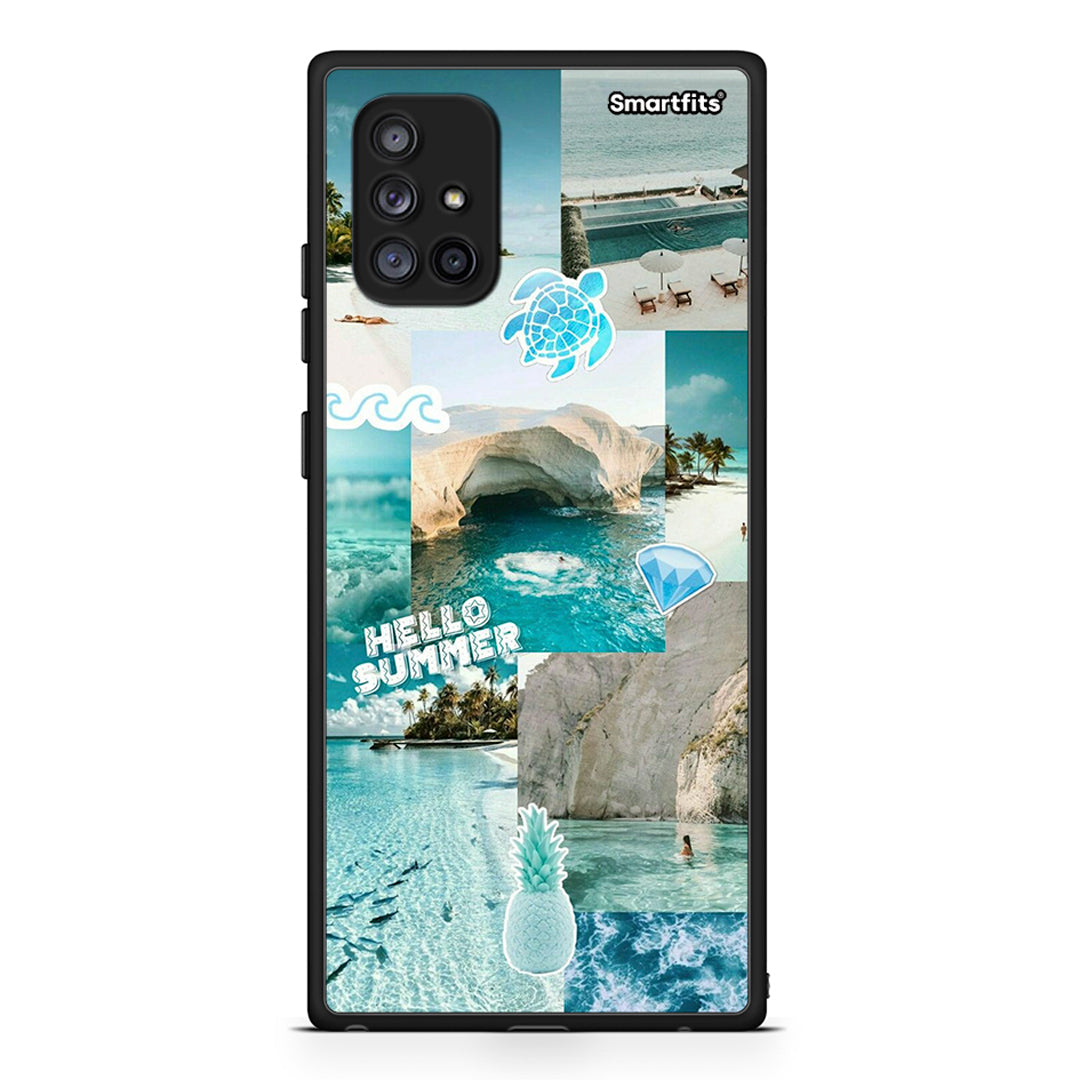 Samsung Galaxy A71 5G Aesthetic Summer Θήκη από τη Smartfits με σχέδιο στο πίσω μέρος και μαύρο περίβλημα | Smartphone case with colorful back and black bezels by Smartfits