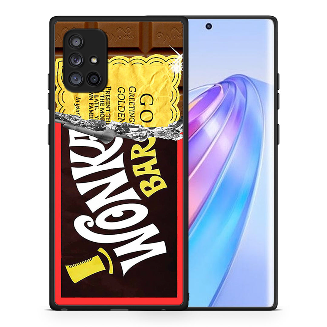 Θήκη Samsung Galaxy A71 5G Golden Ticket από τη Smartfits με σχέδιο στο πίσω μέρος και μαύρο περίβλημα | Samsung Galaxy A71 5G Golden Ticket case with colorful back and black bezels