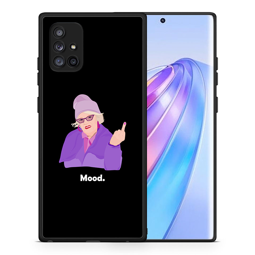 Θήκη Samsung Galaxy A71 5G Grandma Mood Black από τη Smartfits με σχέδιο στο πίσω μέρος και μαύρο περίβλημα | Samsung Galaxy A71 5G Grandma Mood Black case with colorful back and black bezels