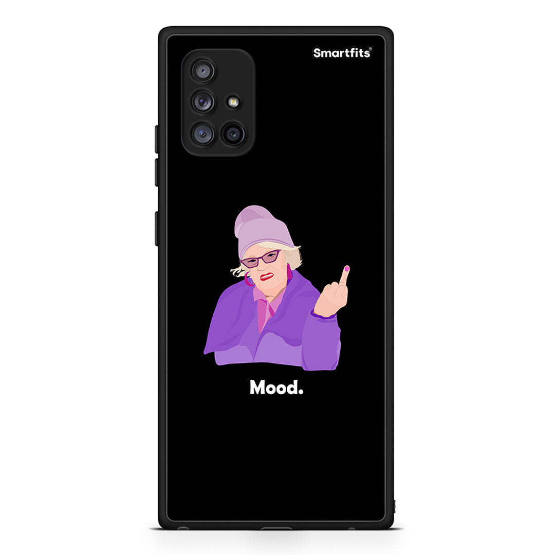 Samsung Galaxy A71 5G Grandma Mood Black θήκη από τη Smartfits με σχέδιο στο πίσω μέρος και μαύρο περίβλημα | Smartphone case with colorful back and black bezels by Smartfits