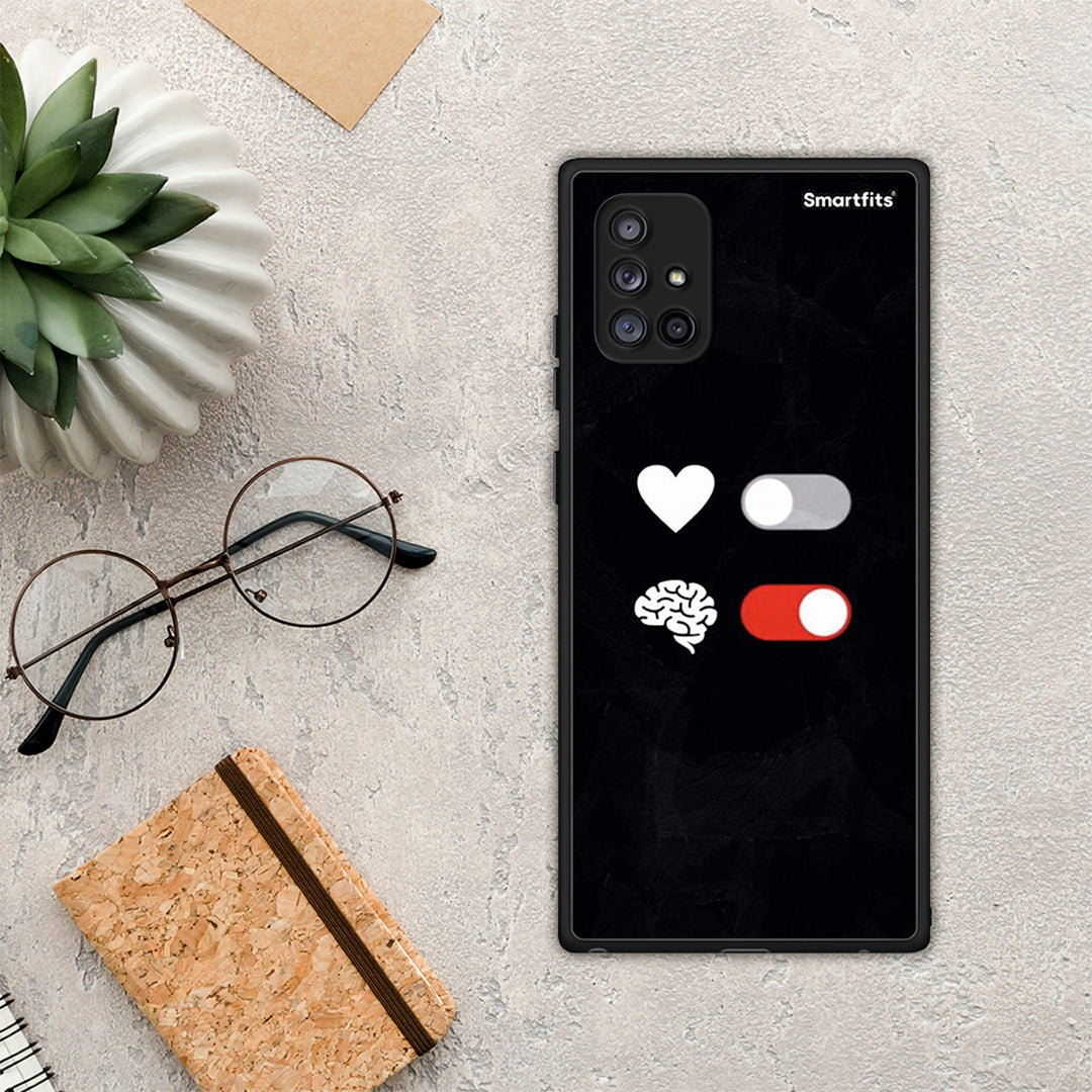 Heart vs Brain - Samsung Galaxy A71 5G case