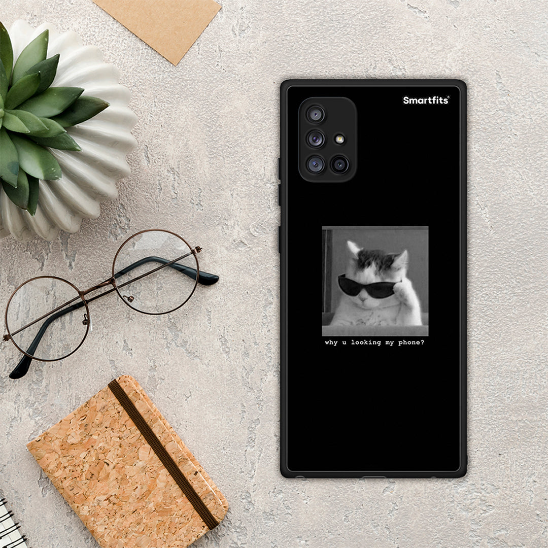 Meme Cat - Samsung Galaxy A71 5G case