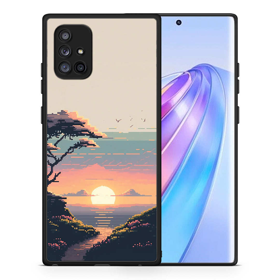 Pixel Sunset - Samsung Galaxy A71 5G case