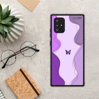 Thumbnail for Purple Mariposa - Samsung Galaxy A71 5G θήκη