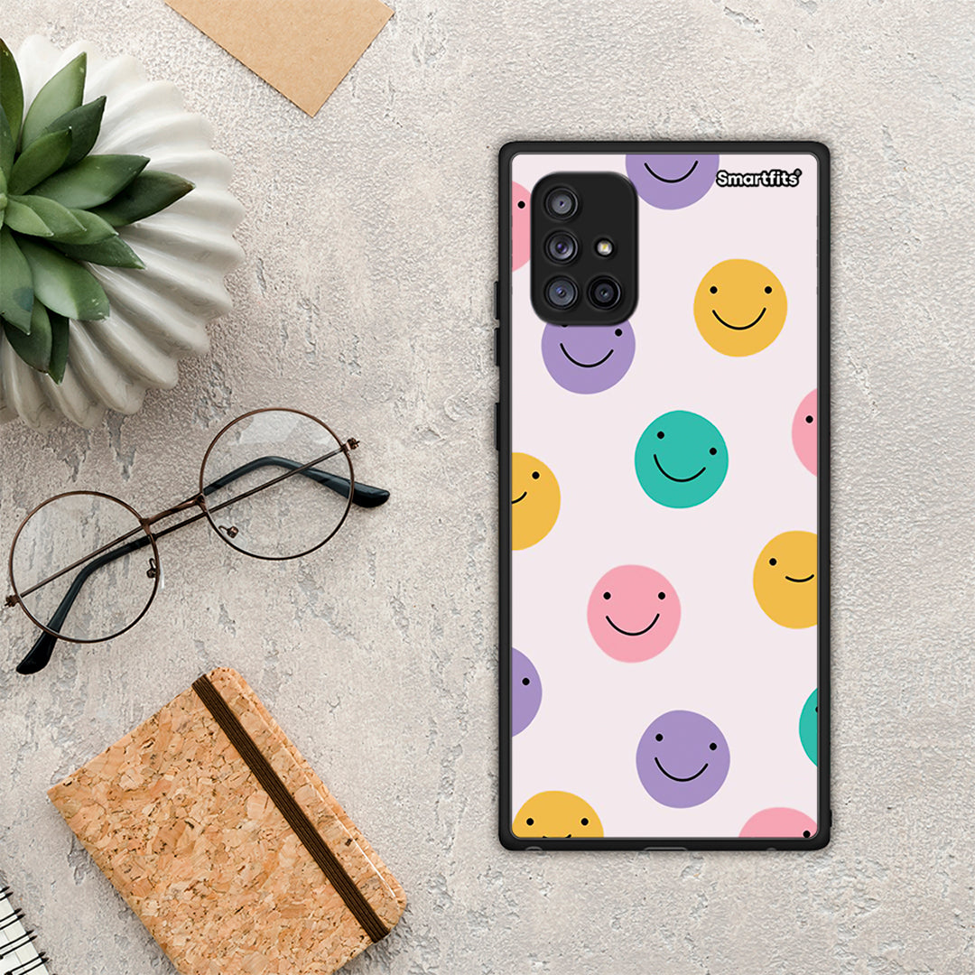 Smiley Faces - Samsung Galaxy A71 5G case