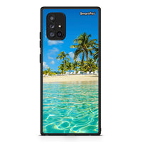 Thumbnail for Samsung Galaxy A71 5G Tropical Vibes Θήκη από τη Smartfits με σχέδιο στο πίσω μέρος και μαύρο περίβλημα | Smartphone case with colorful back and black bezels by Smartfits