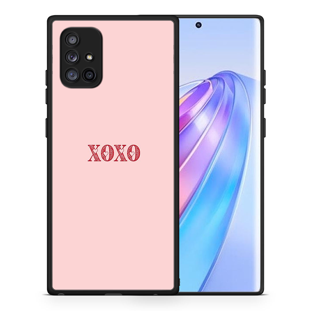 Θήκη Samsung Galaxy A71 5G XOXO Love από τη Smartfits με σχέδιο στο πίσω μέρος και μαύρο περίβλημα | Samsung Galaxy A71 5G XOXO Love case with colorful back and black bezels