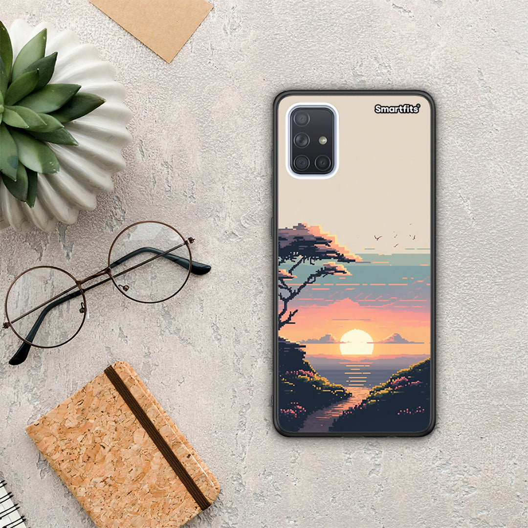 Pixel Sunset - Samsung Galaxy A71 θήκη