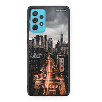 Thumbnail for Samsung A72 City Lights θήκη από τη Smartfits με σχέδιο στο πίσω μέρος και μαύρο περίβλημα | Smartphone case with colorful back and black bezels by Smartfits