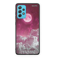 Thumbnail for Samsung A72 Pink Moon Θήκη από τη Smartfits με σχέδιο στο πίσω μέρος και μαύρο περίβλημα | Smartphone case with colorful back and black bezels by Smartfits