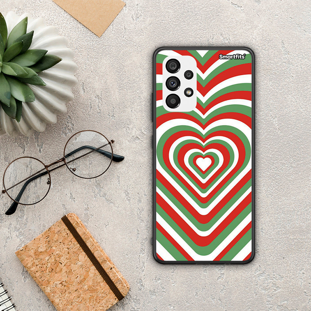 Christmas Hearts - Samsung Galaxy A73 5G case