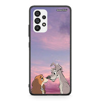 Thumbnail for Samsung A73 5G Lady And Tramp θήκη από τη Smartfits με σχέδιο στο πίσω μέρος και μαύρο περίβλημα | Smartphone case with colorful back and black bezels by Smartfits