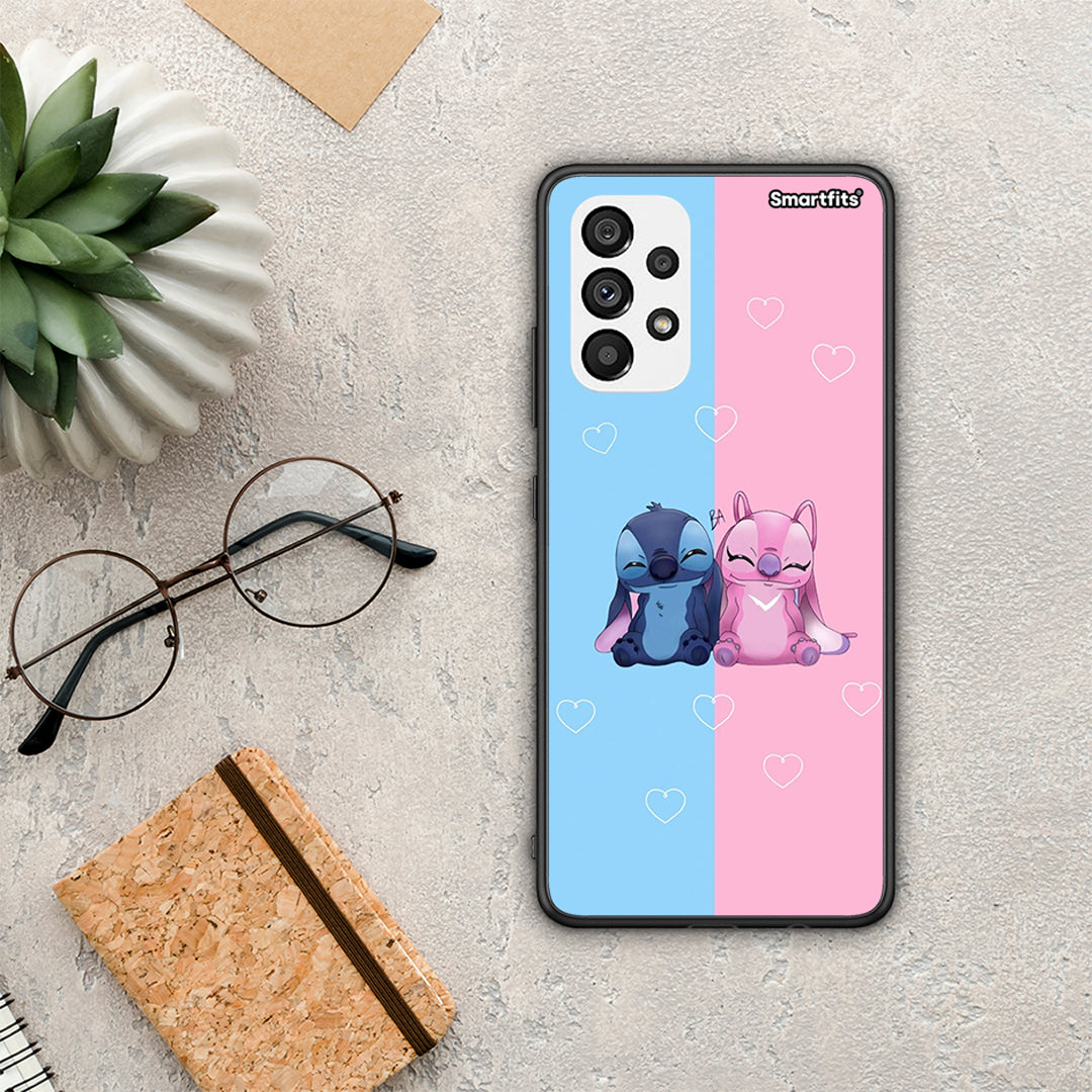 Stitch and Angel - Samsung Galaxy A73 5G case