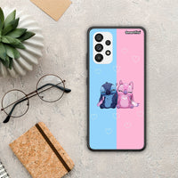 Thumbnail for Stitch and Angel - Samsung Galaxy A73 5G case