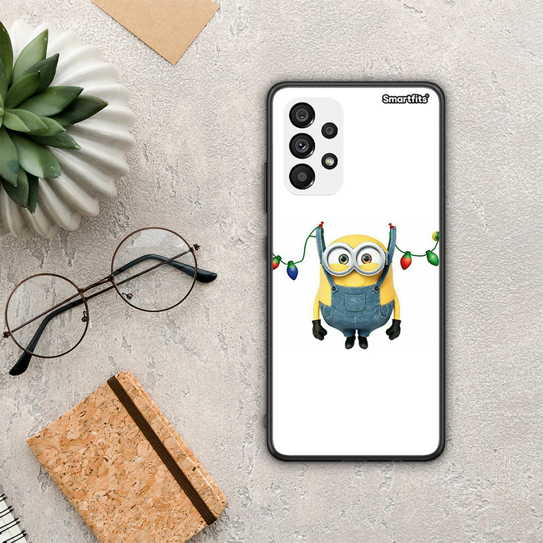 Xmas Minion Lights - Samsung Galaxy A73 5G case