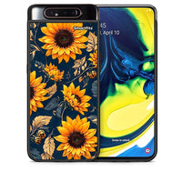 Thumbnail for Θήκη Samsung A80 Autumn Sunflowers από τη Smartfits με σχέδιο στο πίσω μέρος και μαύρο περίβλημα | Samsung A80 Autumn Sunflowers case with colorful back and black bezels