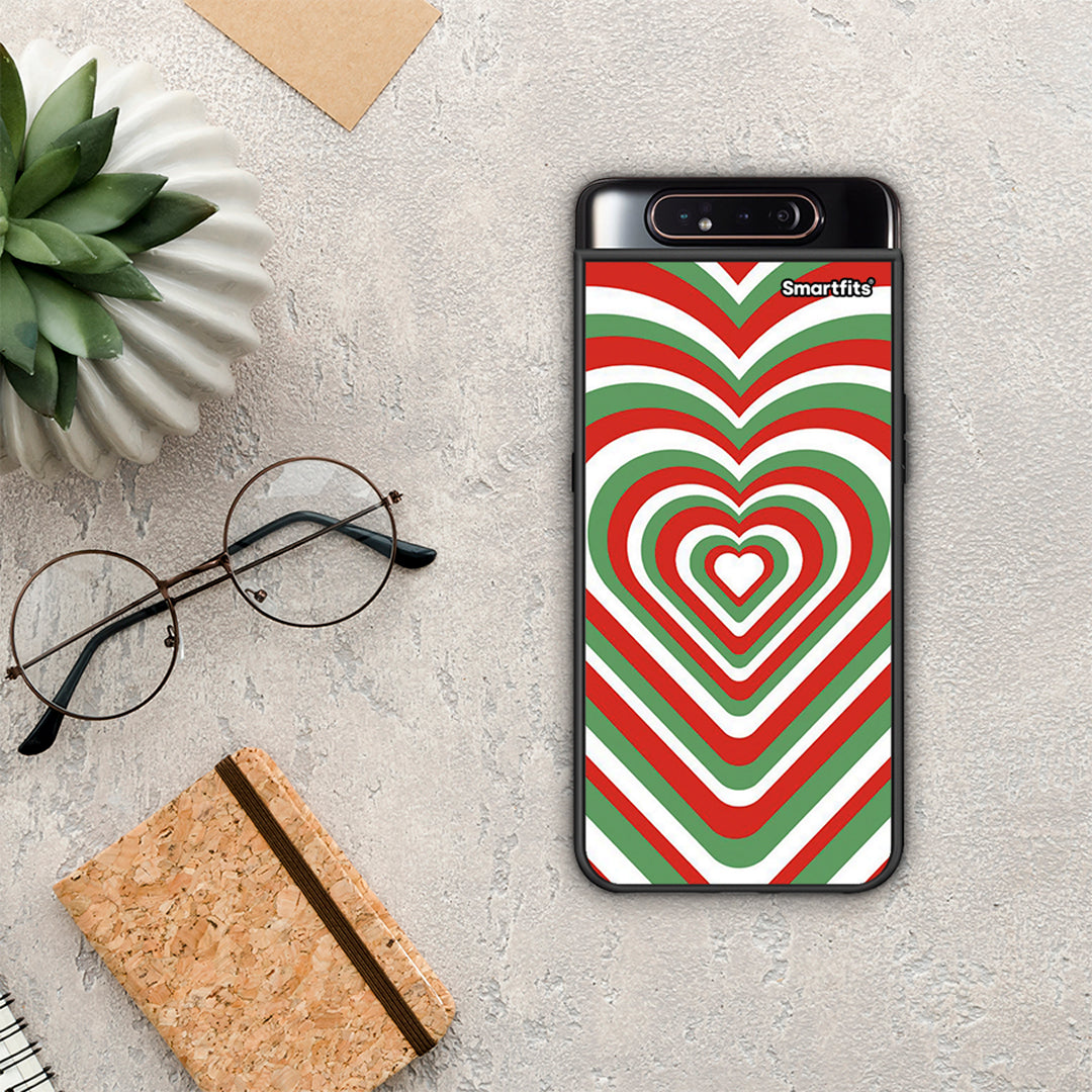 Christmas Hearts - Samsung Galaxy A80 case