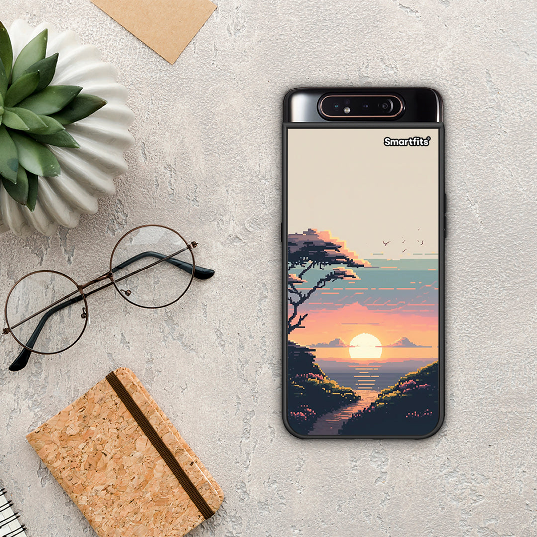 Pixel Sunset - Samsung Galaxy A80 θήκη