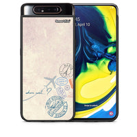 Thumbnail for Θήκη Samsung A80 Where Next από τη Smartfits με σχέδιο στο πίσω μέρος και μαύρο περίβλημα | Samsung A80 Where Next case with colorful back and black bezels
