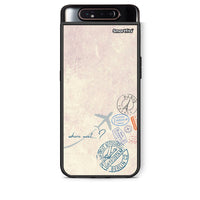 Thumbnail for Samsung A80 Where Next Θήκη από τη Smartfits με σχέδιο στο πίσω μέρος και μαύρο περίβλημα | Smartphone case with colorful back and black bezels by Smartfits