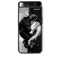Thumbnail for Samsung A80 Yin Yang Θήκη από τη Smartfits με σχέδιο στο πίσω μέρος και μαύρο περίβλημα | Smartphone case with colorful back and black bezels by Smartfits