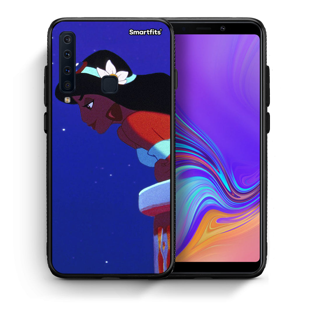 Θήκη Samsung A9 Alladin And Jasmine Love 2 από τη Smartfits με σχέδιο στο πίσω μέρος και μαύρο περίβλημα | Samsung A9 Alladin And Jasmine Love 2 case with colorful back and black bezels