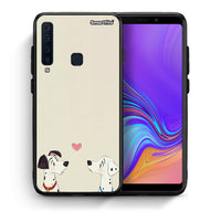 Thumbnail for Θήκη Samsung A9 Dalmatians Love από τη Smartfits με σχέδιο στο πίσω μέρος και μαύρο περίβλημα | Samsung A9 Dalmatians Love case with colorful back and black bezels