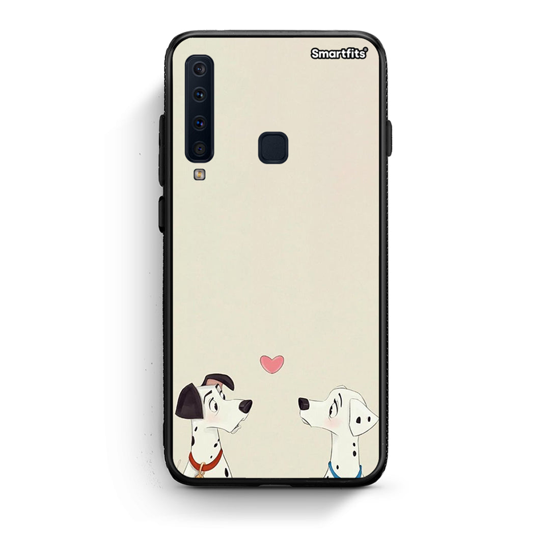 samsung a9 Dalmatians Love θήκη από τη Smartfits με σχέδιο στο πίσω μέρος και μαύρο περίβλημα | Smartphone case with colorful back and black bezels by Smartfits