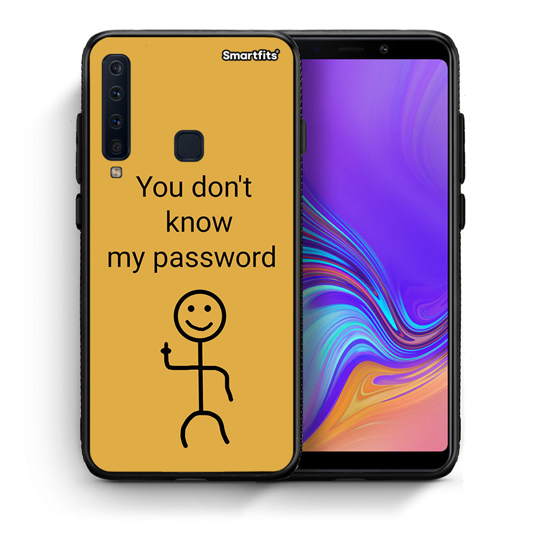 Θήκη Samsung A9 My Password από τη Smartfits με σχέδιο στο πίσω μέρος και μαύρο περίβλημα | Samsung A9 My Password case with colorful back and black bezels