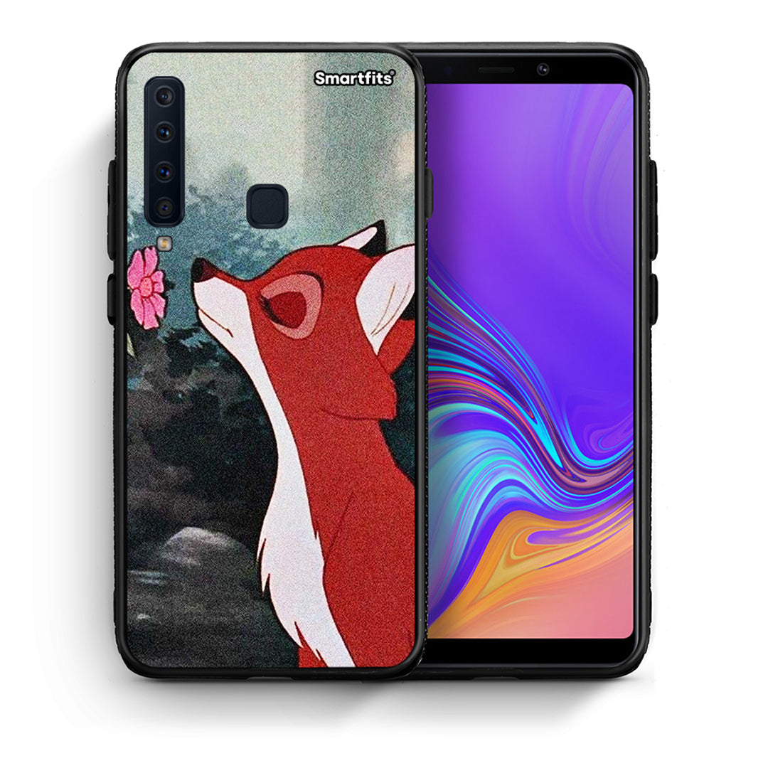 Θήκη Samsung A9 Tod And Vixey Love 2 από τη Smartfits με σχέδιο στο πίσω μέρος και μαύρο περίβλημα | Samsung A9 Tod And Vixey Love 2 case with colorful back and black bezels