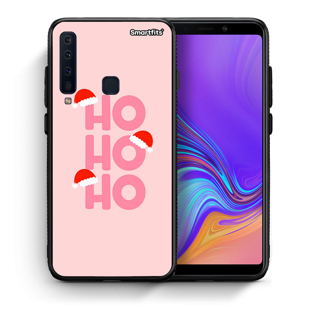 Θήκη Samsung A9 Xmas Ho Ho Ho από τη Smartfits με σχέδιο στο πίσω μέρος και μαύρο περίβλημα | Samsung A9 Xmas Ho Ho Ho case with colorful back and black bezels